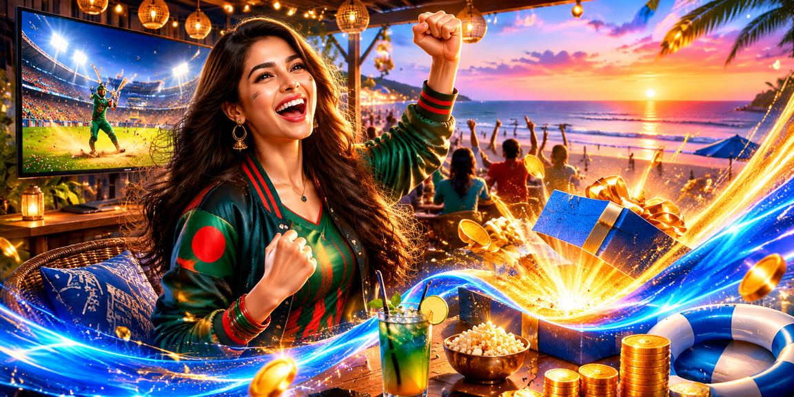 কক্সবাজার সমুদ্র সৈকতে ক্রিকেট বেটিং বিশ্লেষণের দৃশ্য